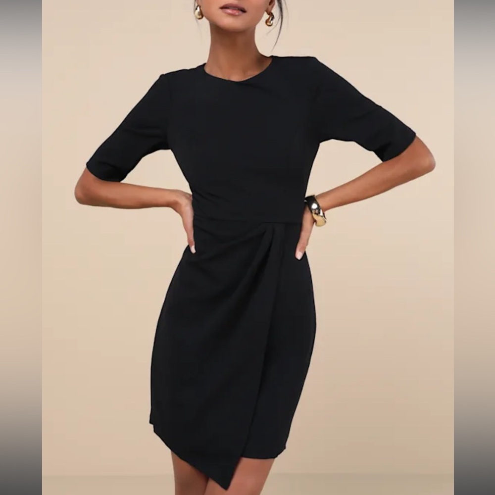 Westwood Black Half Sleeve Sheath Dress